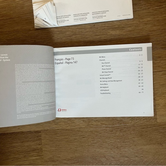 Wii Operations Manual Systems Setup and Channels and Settings ONLY - Picture 3 of 4